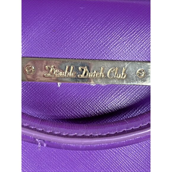 Double Dutch Club Pink Purple Floral Vinyl Laptop Bag Strap Handle - Picture 2 of 11